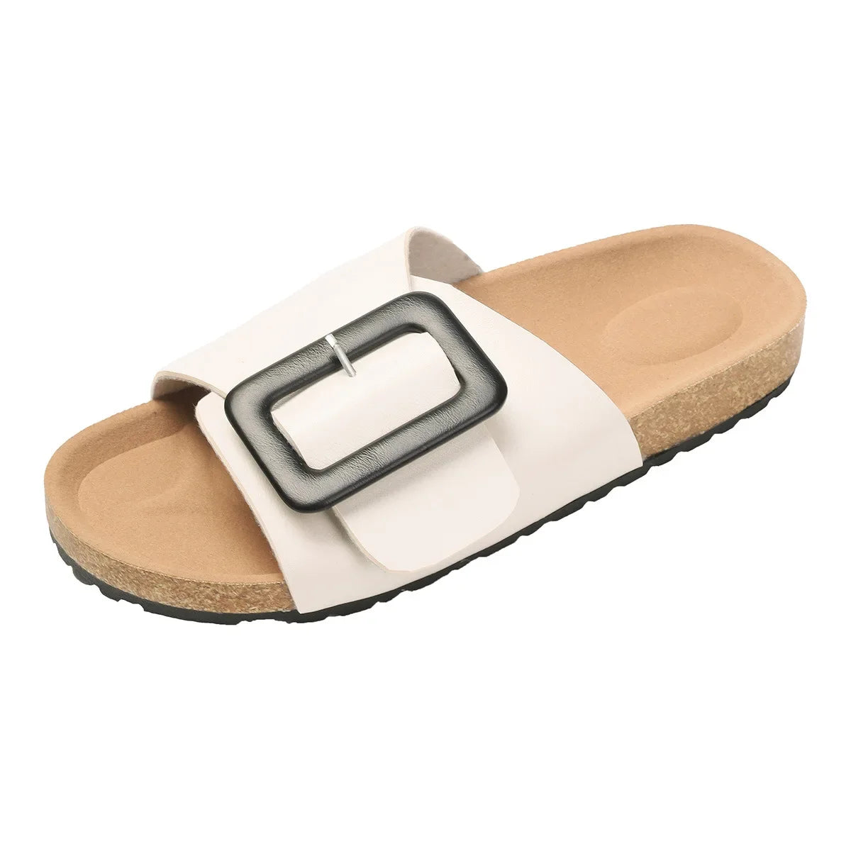 Lila Open-Toe Slip-On Sandals