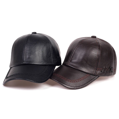 FrostLine Leather Baseball Cap