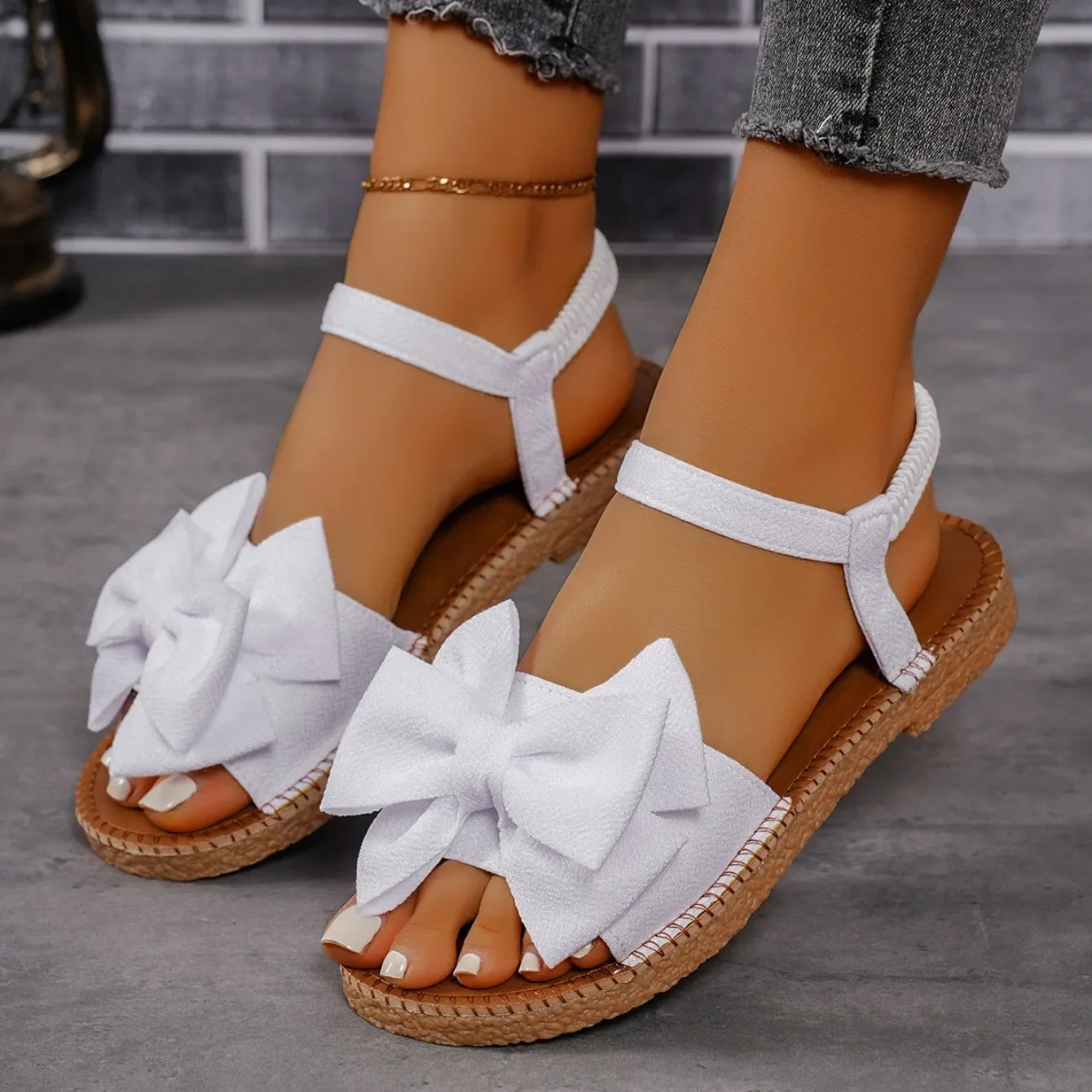 Suri Bow Tie Summer Sandals