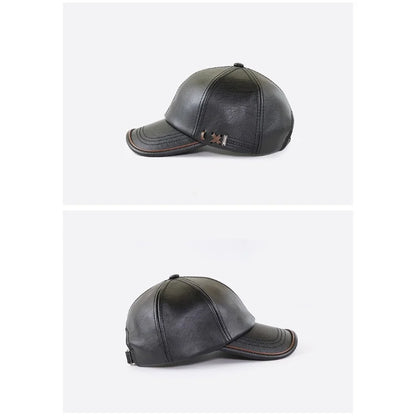 PolarHide Velvet-Lined Leather Cap