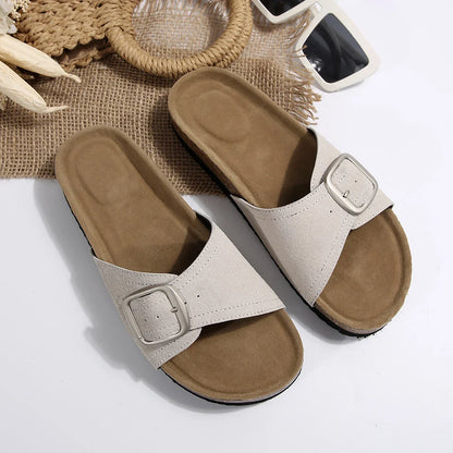 Luna Buckle Flip Flops