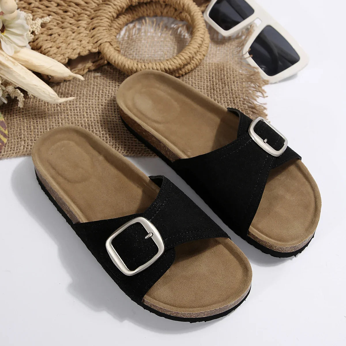 Luna Buckle Flip Flops