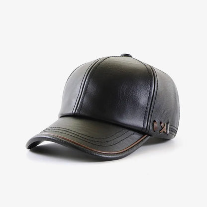 PolarHide Velvet-Lined Leather Cap