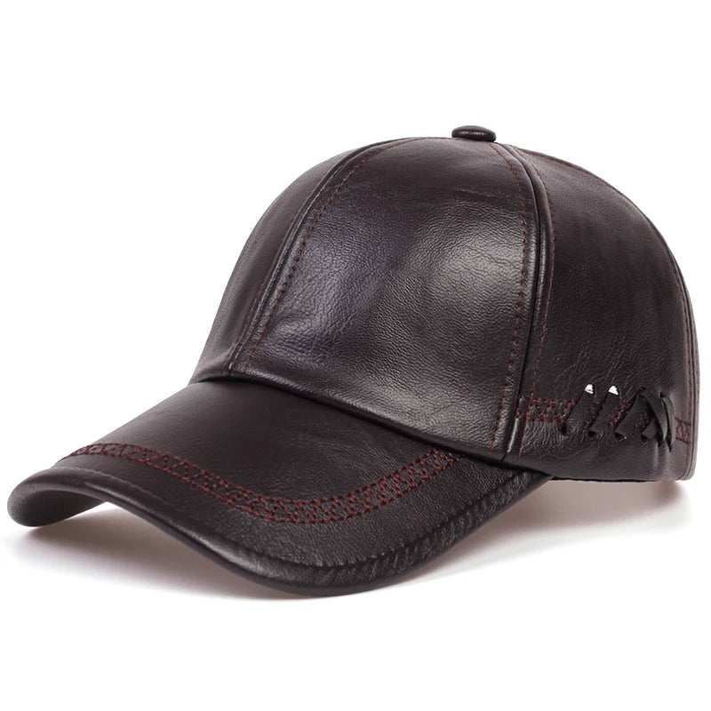 FrostLine Leather Baseball Cap