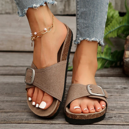 Luna Buckle Flip Flops