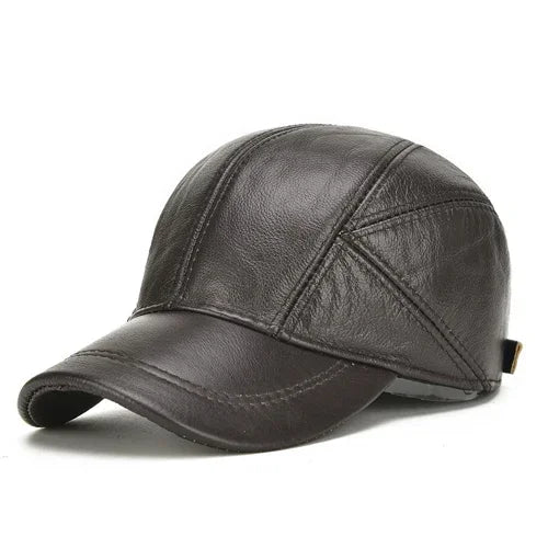 FrostGuard Leather Earflap Cap