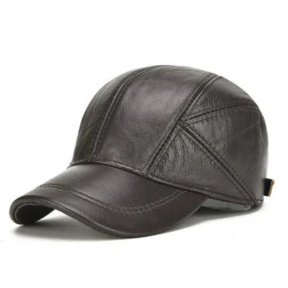 FrostGuard Leather Earflap Cap