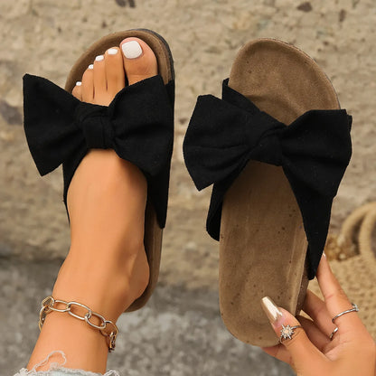 Roxy Leopard Bow Mules