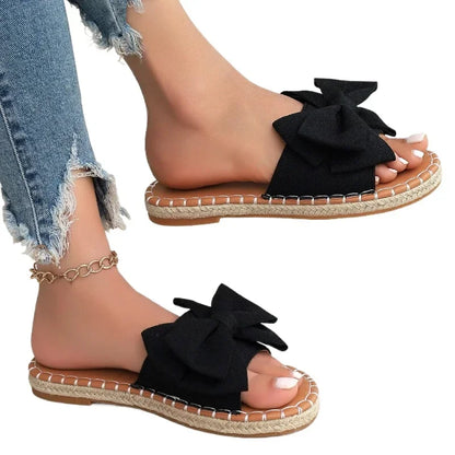 Lila Bow Summer Slides