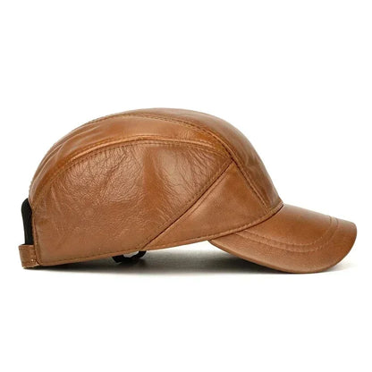 FrostGuard Leather Earflap Cap