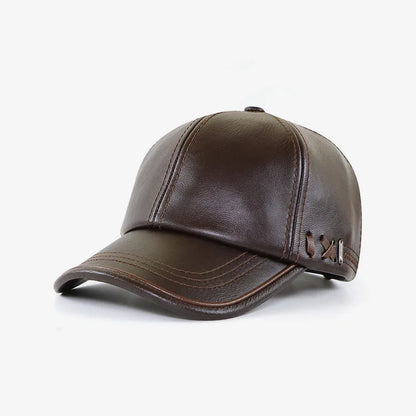 PolarHide Velvet-Lined Leather Cap