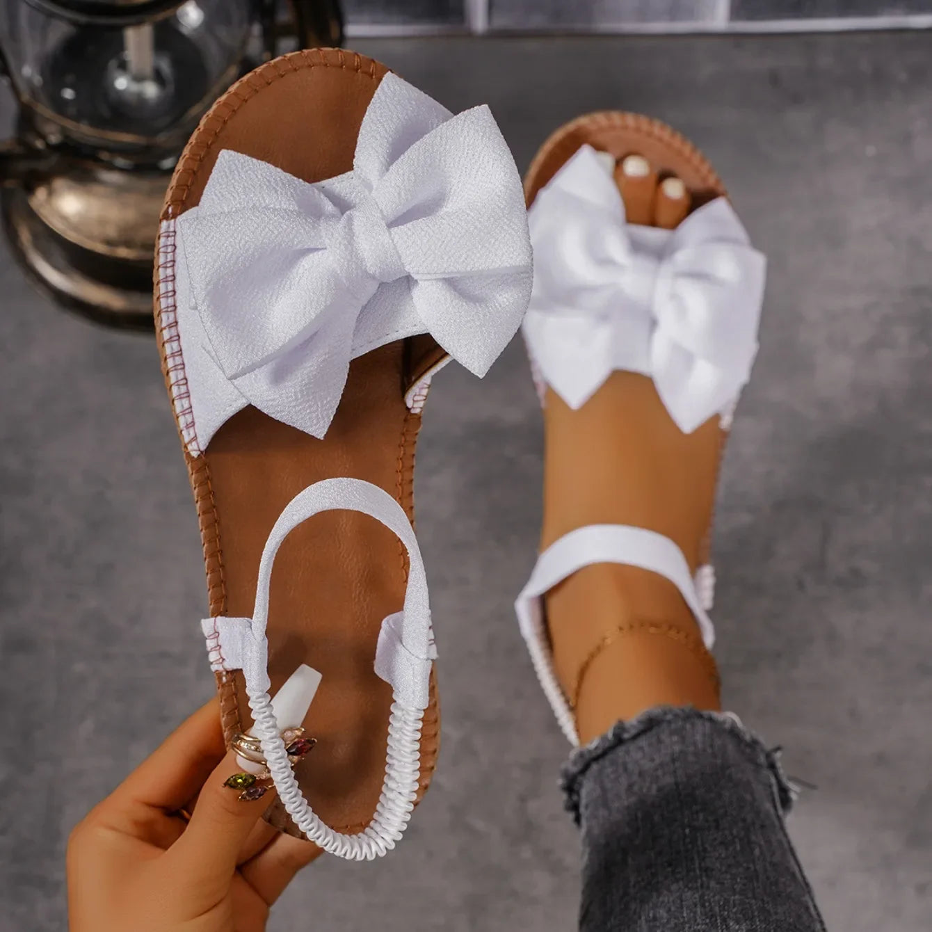 Suri Bow Tie Summer Sandals