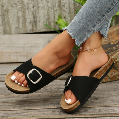 Luna Buckle Flip Flops