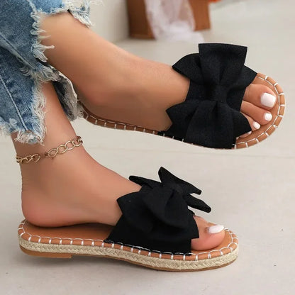 Lila Bow Summer Slides