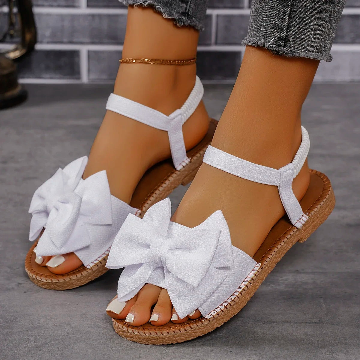 Suri Bow Tie Summer Sandals