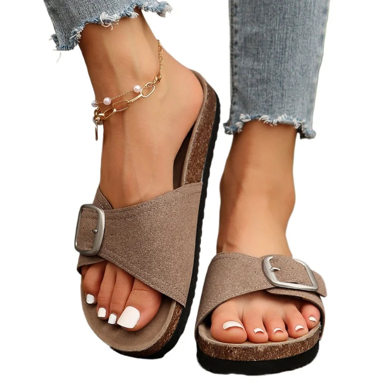 Luna Buckle Flip Flops