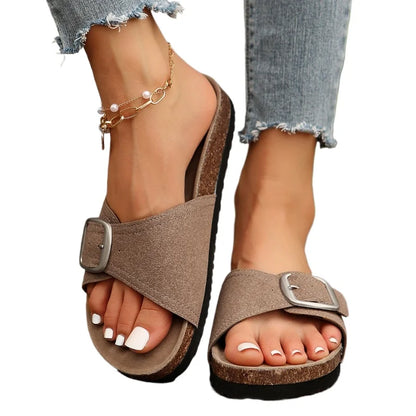 Luna Buckle Flip Flops