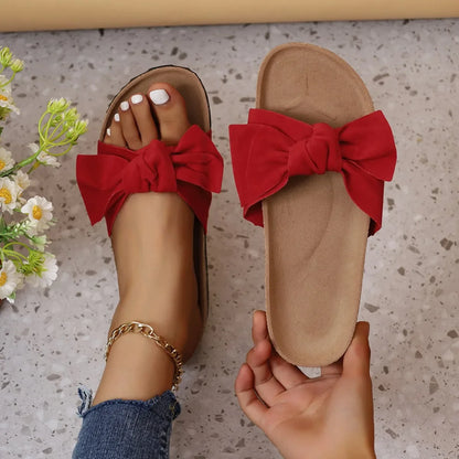 Kira Leopard Bow Sandals